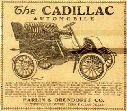 1903 Cadillac Auto Advertising